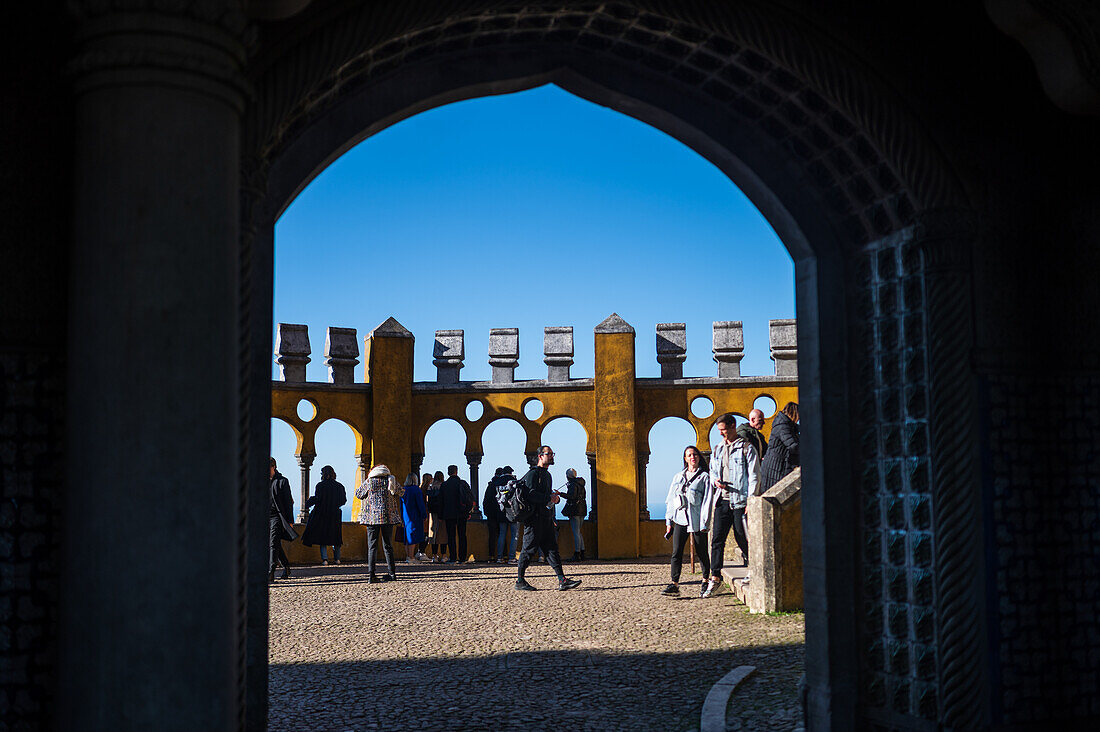 Park und Nationalpalast von Pena (Palacio de la Pena), Sintra, Portugal