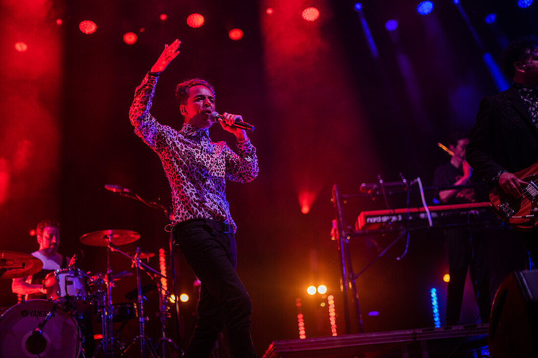 Mexican band Cafe Tacvba performing live at Vive Latino 2022 Music Festival in Zaragoza, Spain