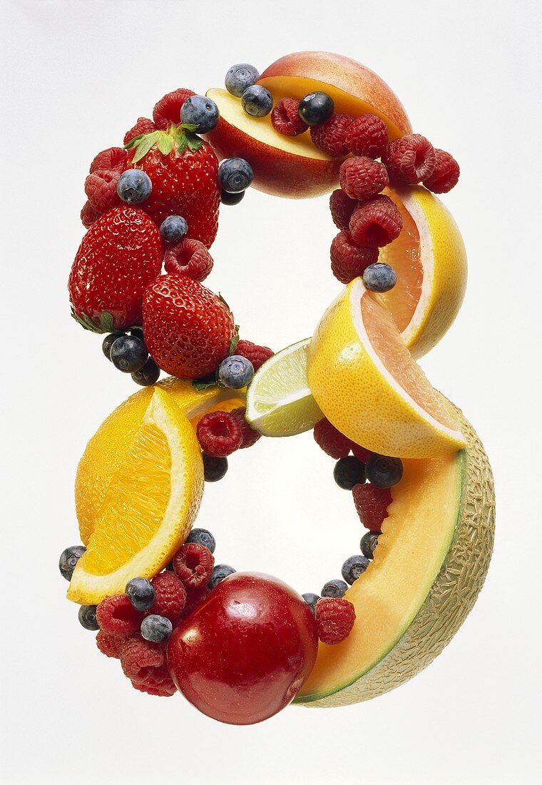 Fruit Forming the Number 8