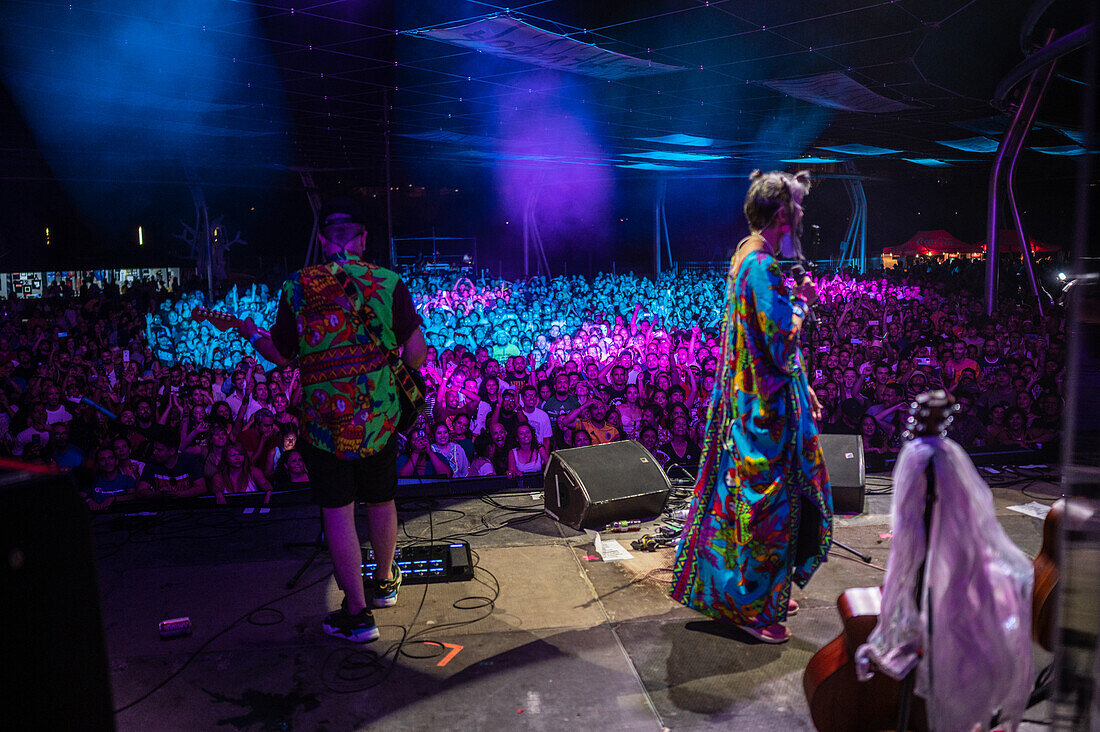 Colombian band Aterciopelados performs live during Vive Latino 2022 Festival in Zaragoza, Spain