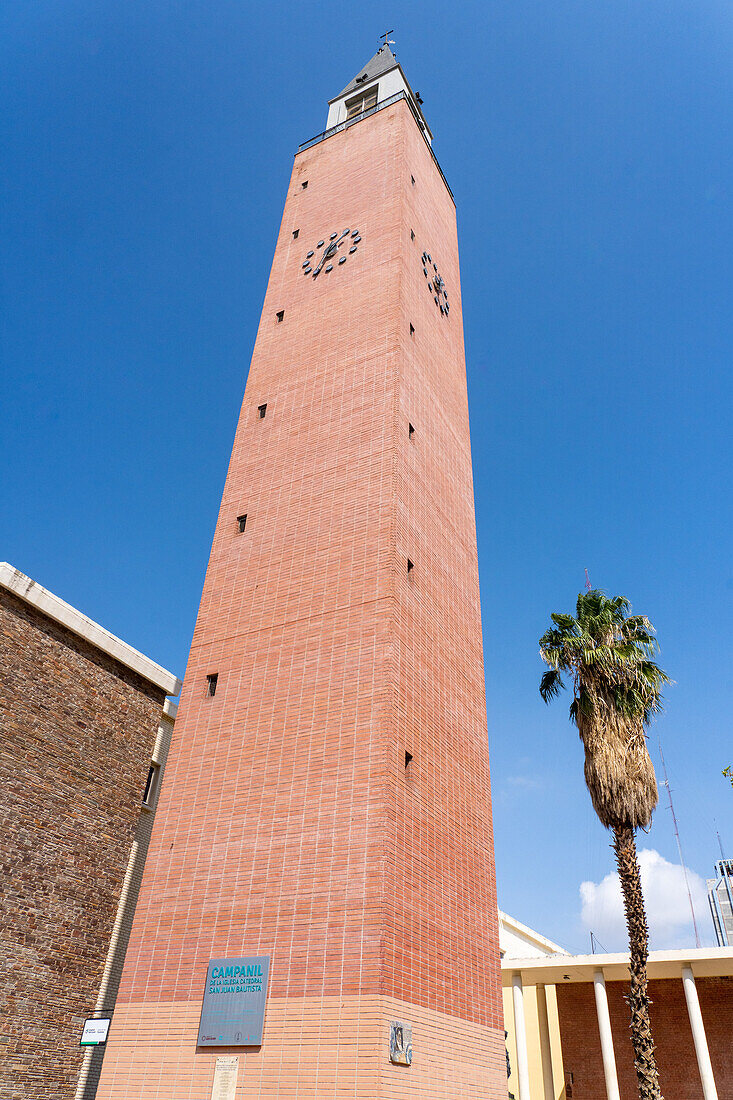 The San Juan de Cuyo Cathedral in San Juan, Argentina. The original Spanish colonial cathedral was destroyed in the 1944 earthquake.