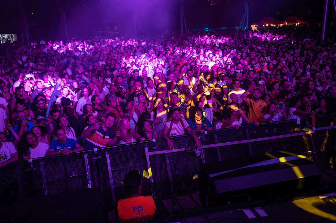 Colombian band Aterciopelados performs live during Vive Latino 2022 Festival in Zaragoza, Spain