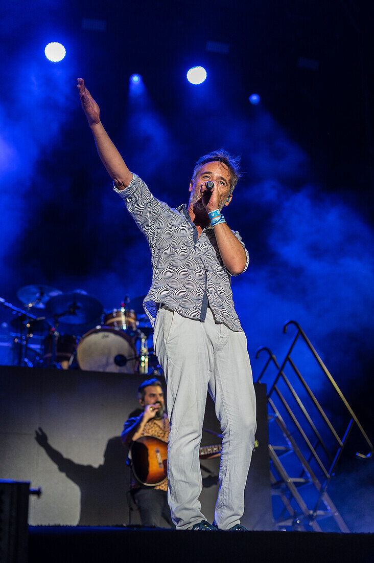 Spanish band Love of Lesbian performs live during Vive Latino 2022 Festival in Zaragoza, Spain