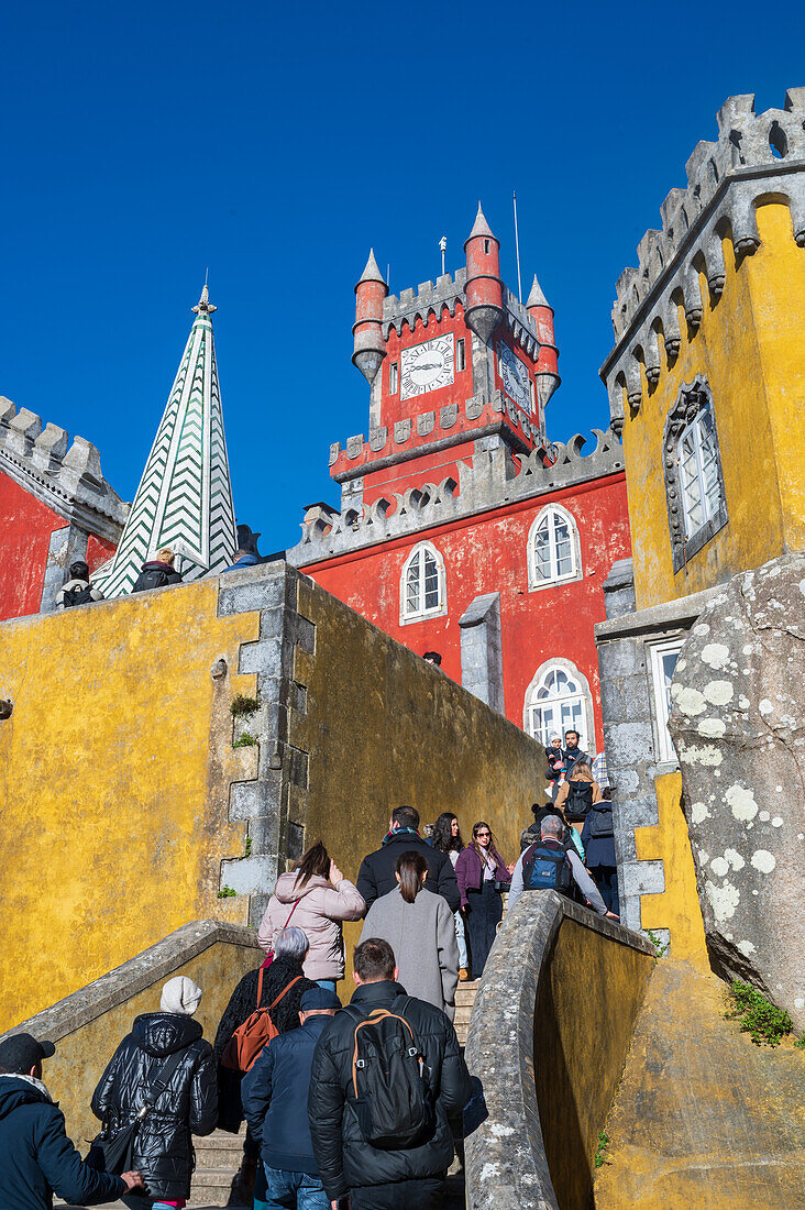 Park and National Palace of Pena (Palacio de la Pena), Sintra, Portugal