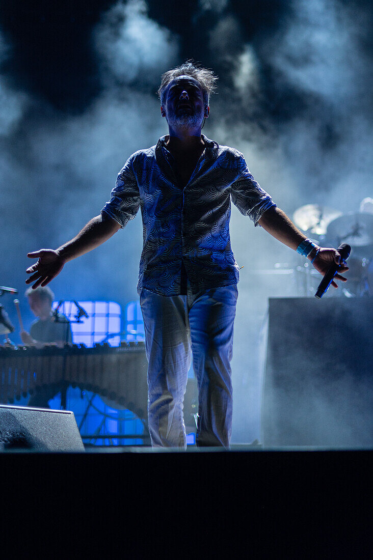 Spanish band Love of Lesbian performs live during Vive Latino 2022 Festival in Zaragoza, Spain