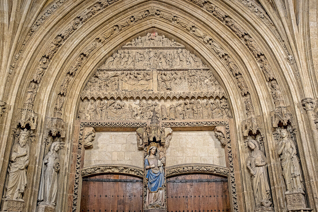 Portikus, Catedral Vieja, oder Catedral de Santa Maria, Vitoria, Gasteiz, Álava, Baskenland, Euskadi, Euskal Herria, Spanien