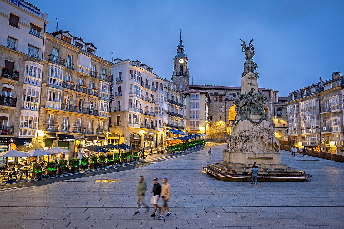 Plaza de la Virgen Blanca, Vitoria-Gasteiz, Alava, Basque Country, Spain