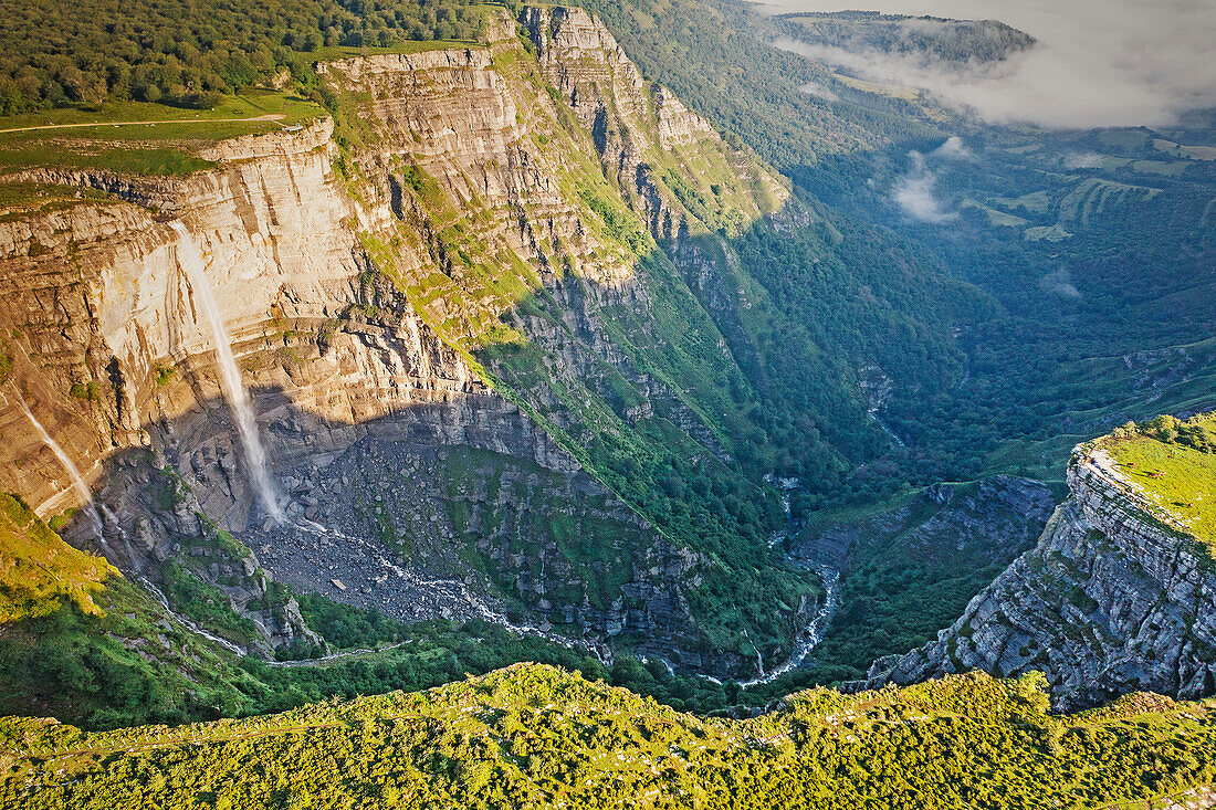 Salto del Nervion waterfall, Alava in Basque Country, North of Spain