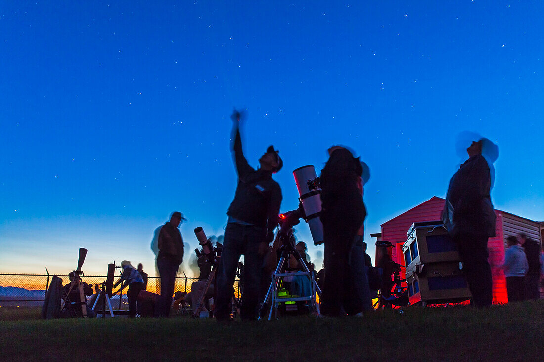 Laser-guided tours of the night sky were popular, as expert astronomers pointed out the highlights of the summer sky.