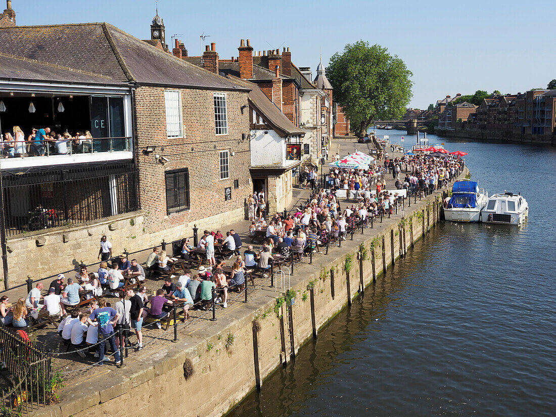 Kings Staith by the River Ouse, York, Yorkshire, England, United Kingdom, Europe