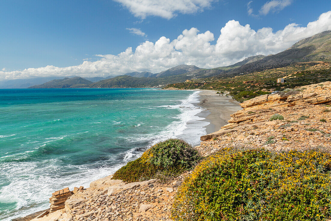 Beach of Triopetra, Akoumia, Rethymno, Crete, Greek Islands, Greece, Europe