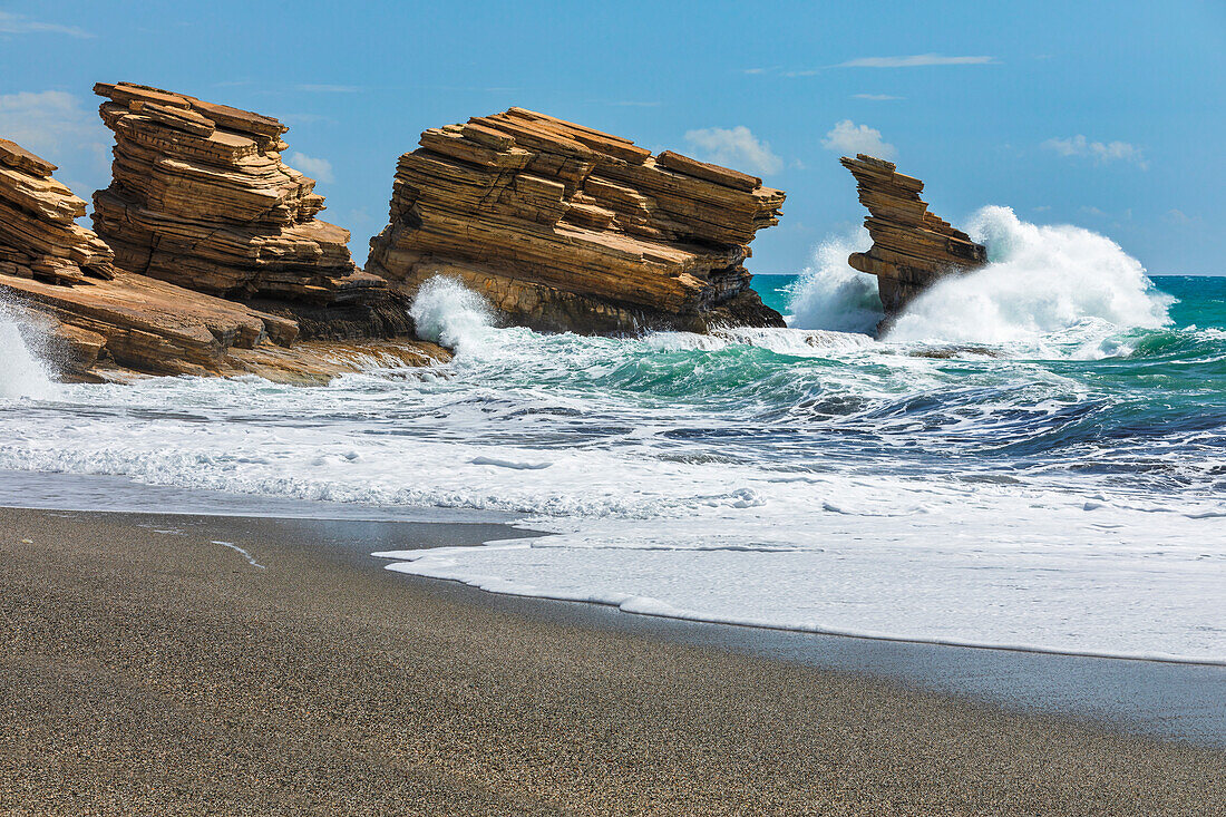 Strand von Triopetra, Akoumia, Rethymno, Kreta, Griechische Inseln, Griechenland, Europa