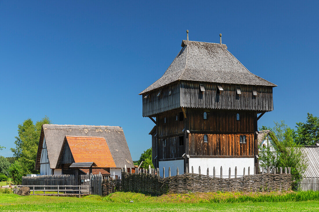 Bachritterburg, Kanzach, Oberschwaben, Baden-Württemberg, Deutschland, Europa