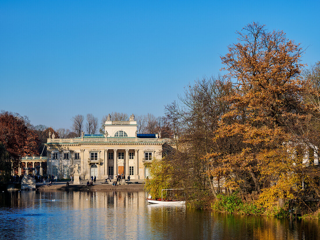 Palast auf der Insel, Lazienki-Park (Park der Königlichen Bäder), Warschau, Woiwodschaft Masowien, Polen, Europa