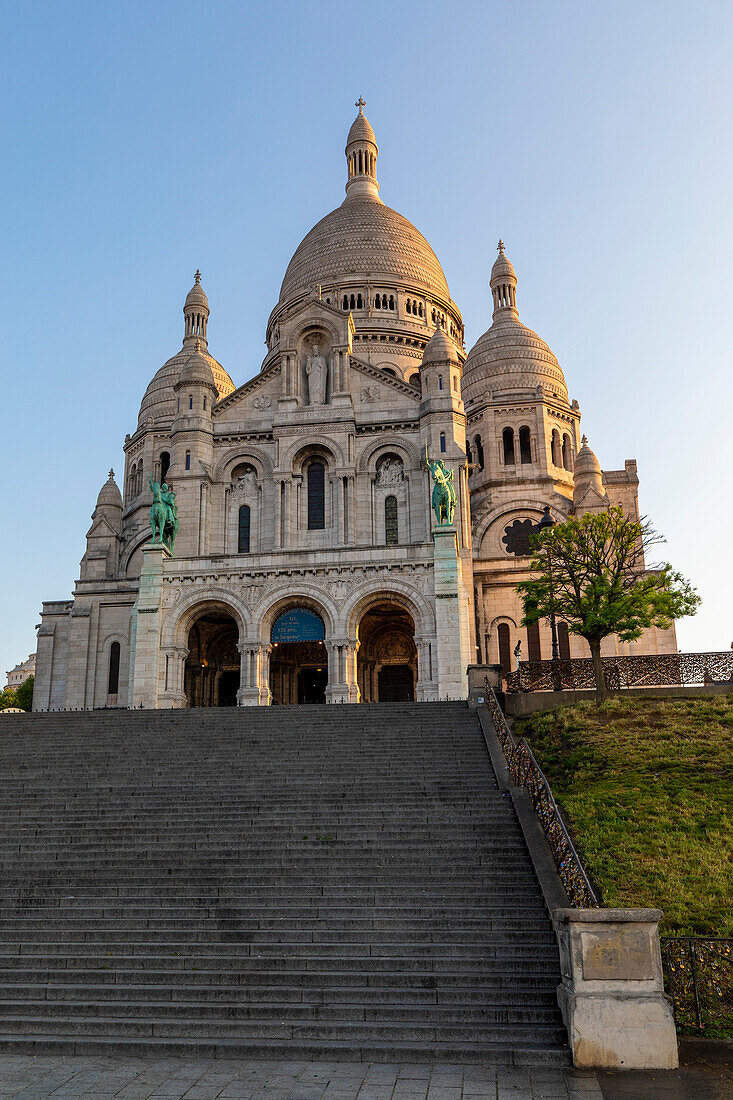 Die Basilika Sacre Coeur de Montmartre, Montmartre, Paris, Frankreich, Europa