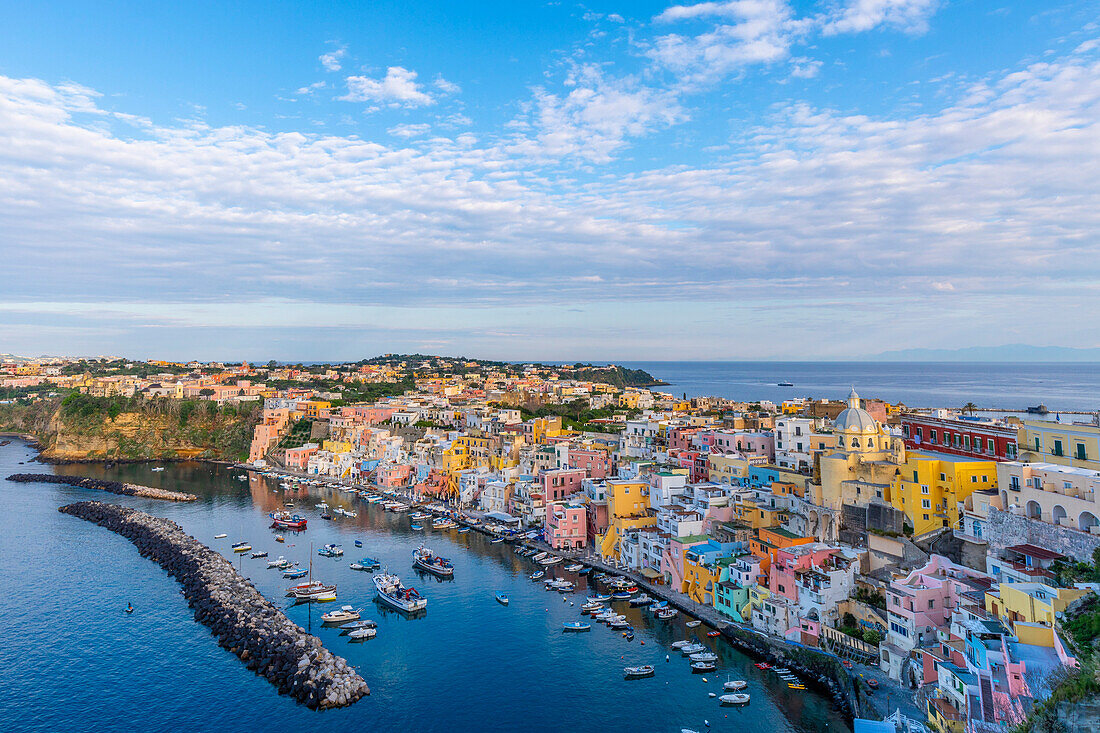 Marina di Corricella, Procida, Flegreische Inseln, Kampanien, Italien, Europa