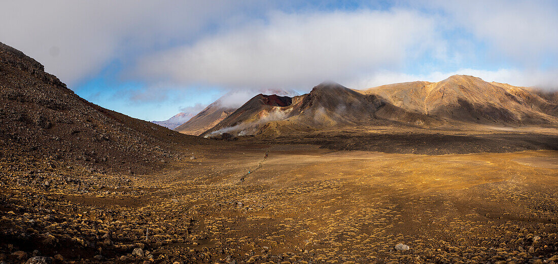 Neuseeland, Waikato, Tongariro National Park, Vulkanlandschaft