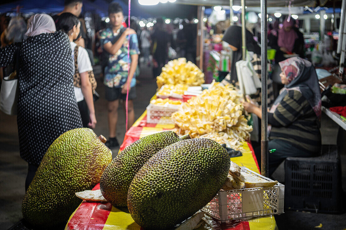 Stand, Nachtmarkt, Pulau Langkawi, Kedah, Malaysia, Südostasien, Asien