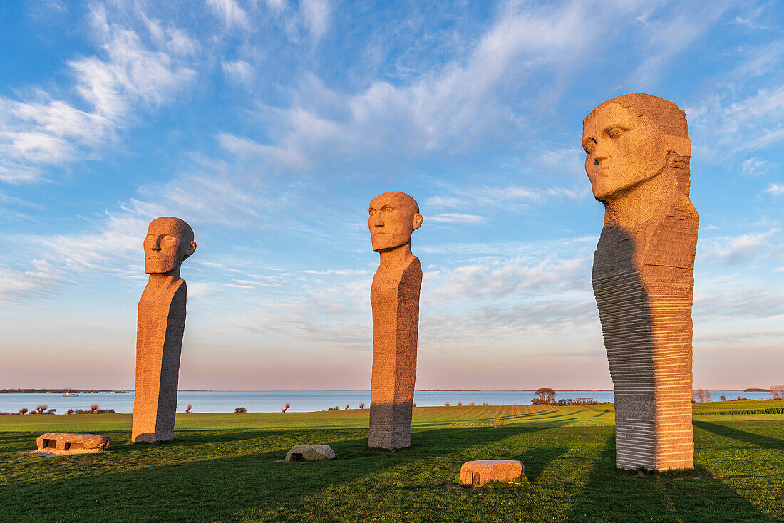 Dodekalitten at sunset, Lolland island, Zealand region, Denmark, Europe