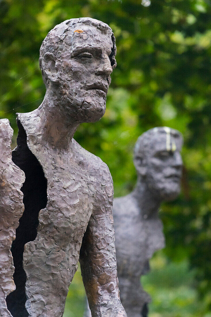 Detail der Statuen am Denkmal für die Opfer des Kommunismus, Prag, Böhmen, Tschechische Republik (Tschechien), Europa