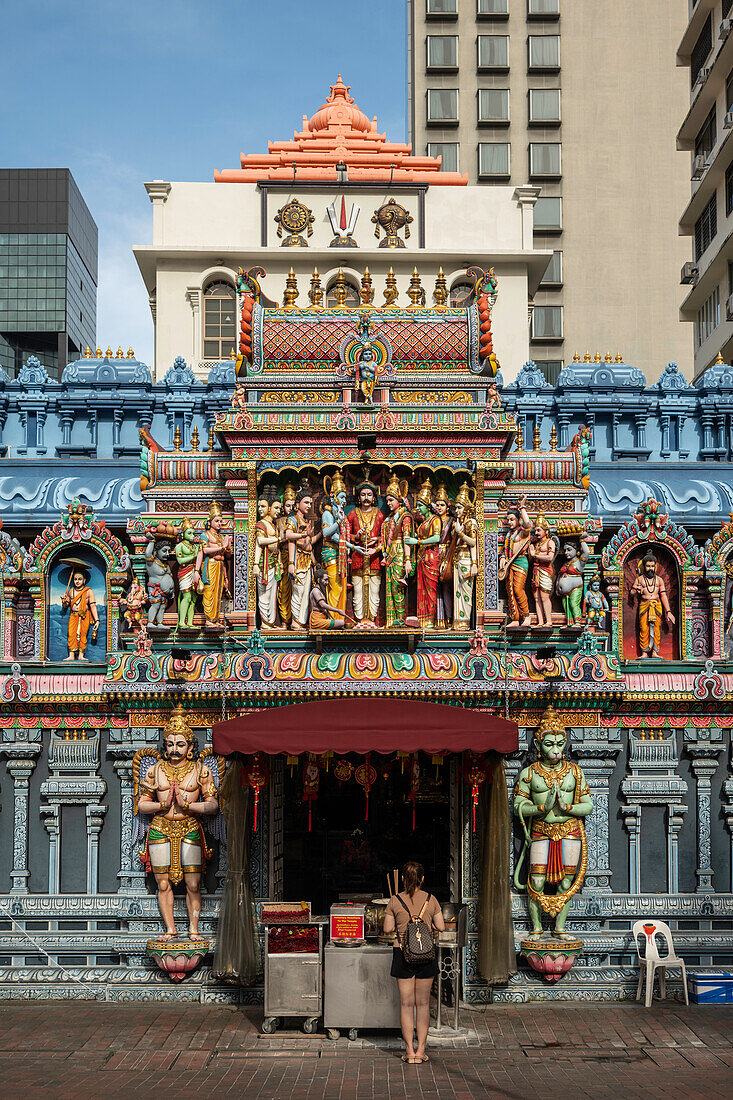 Sri Krishnan Temple, Waterloo Street, Singapore, Southeast Asia, Asia