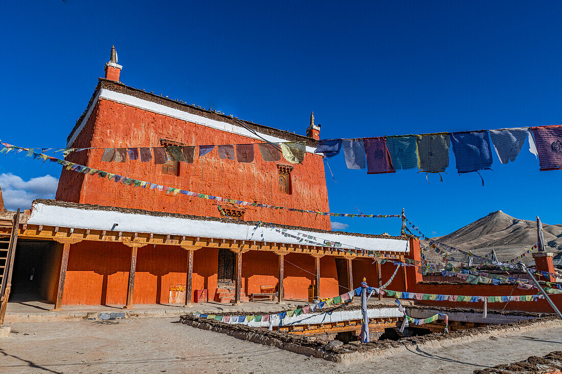 Lo Manthang Monastery, Kingdom of Mustang, Himalayas, Nepal, Asia