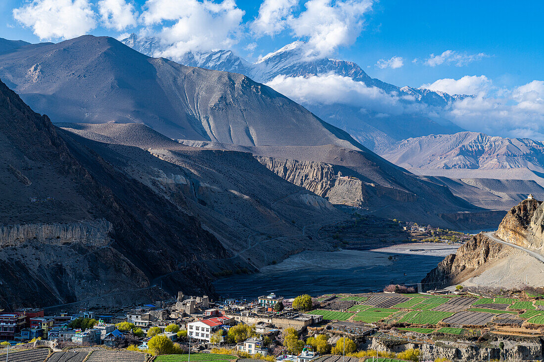 Berg Nilgiri, Jomsom, Himalaya, Nepal, Asien