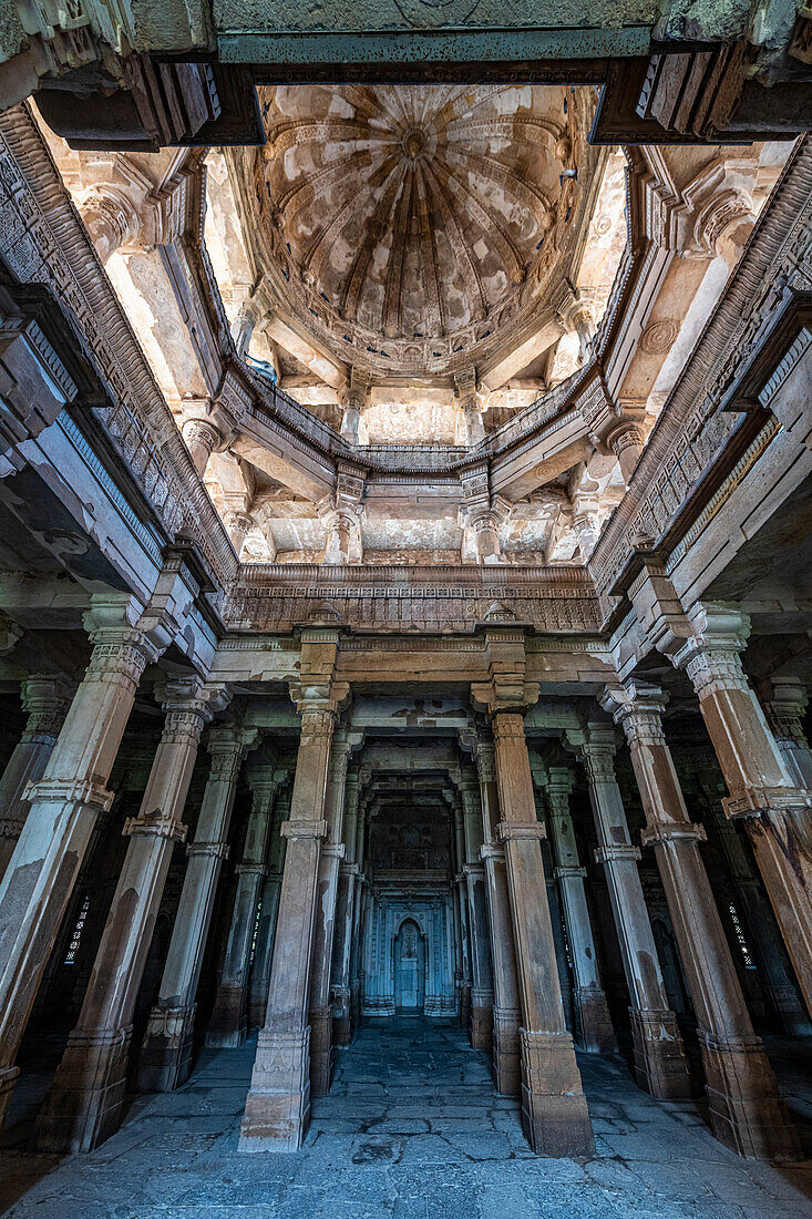 Jami Mosque, Champaner-Pavagadh Archaeological Park, UNESCO World Heritage Site, Gujarat, India, Asia