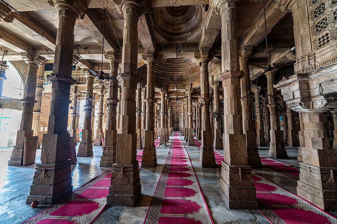 Jama Mosque, UNESCO World Heritage Site, Ahmedabad, Gujarat, India, Asia