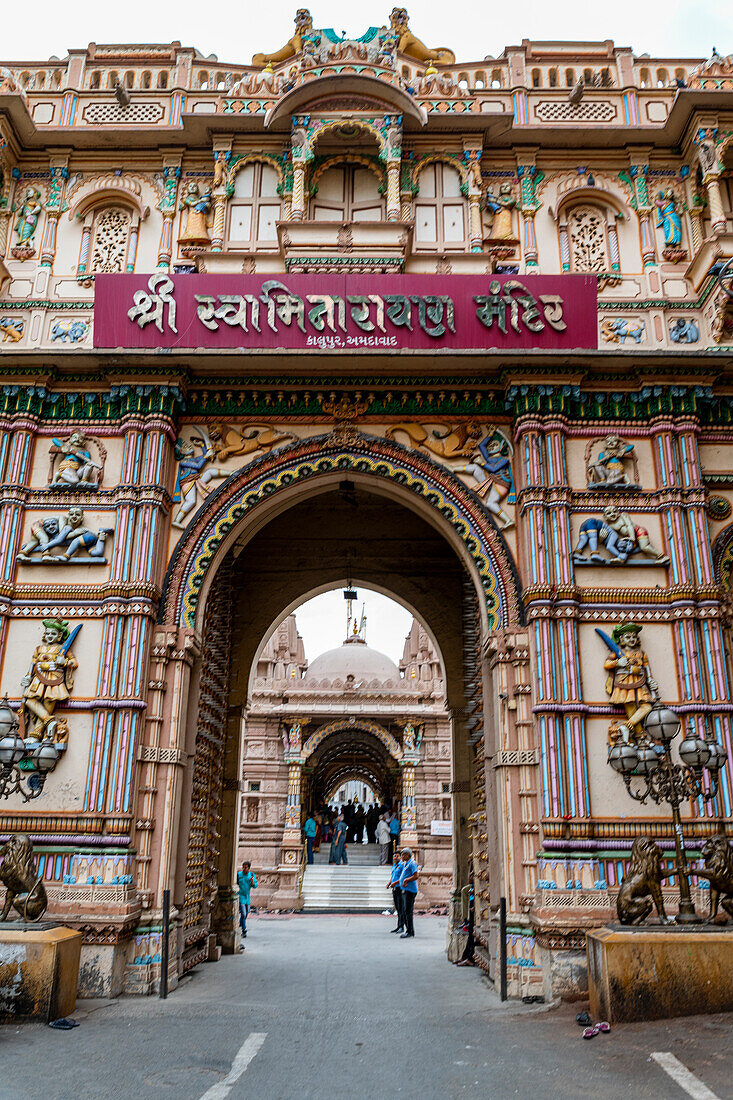 Swaminarayan Pakodi Centre, UNESCO-Welterbestätte, Ahmedabad, Gujarat, Indien, Asien