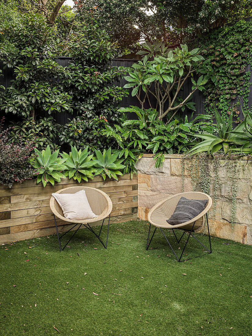 Seating area in the garden