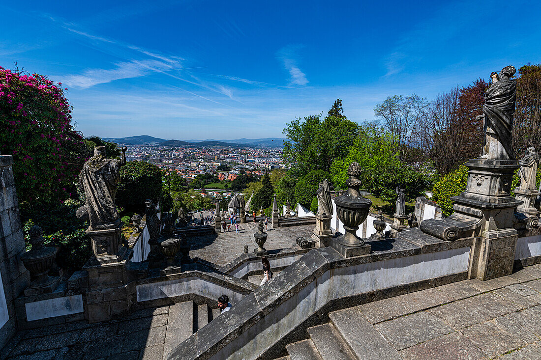 Heiligtum von Bom Jesus do Monte, UNESCO-Welterbe, Braga, Minho, Portugal, Europa