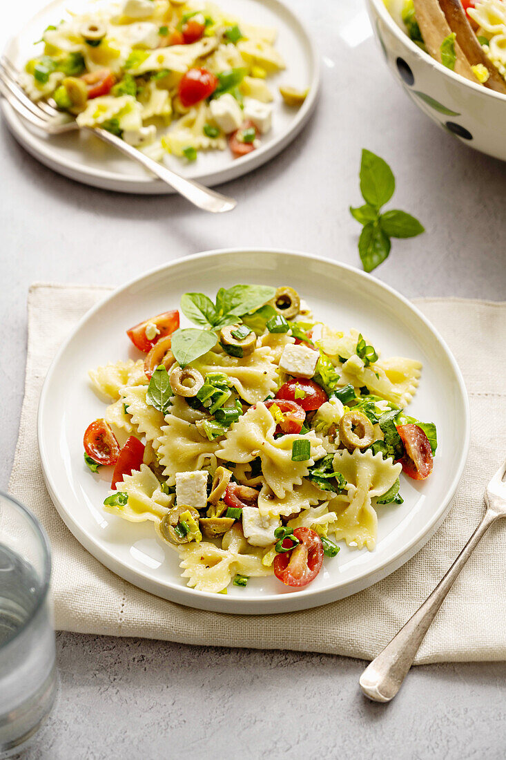 Mediterranean pasta salad