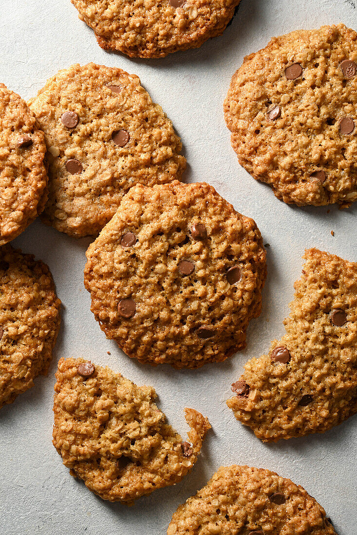 Haferkekse mit Schokoladenstückchen