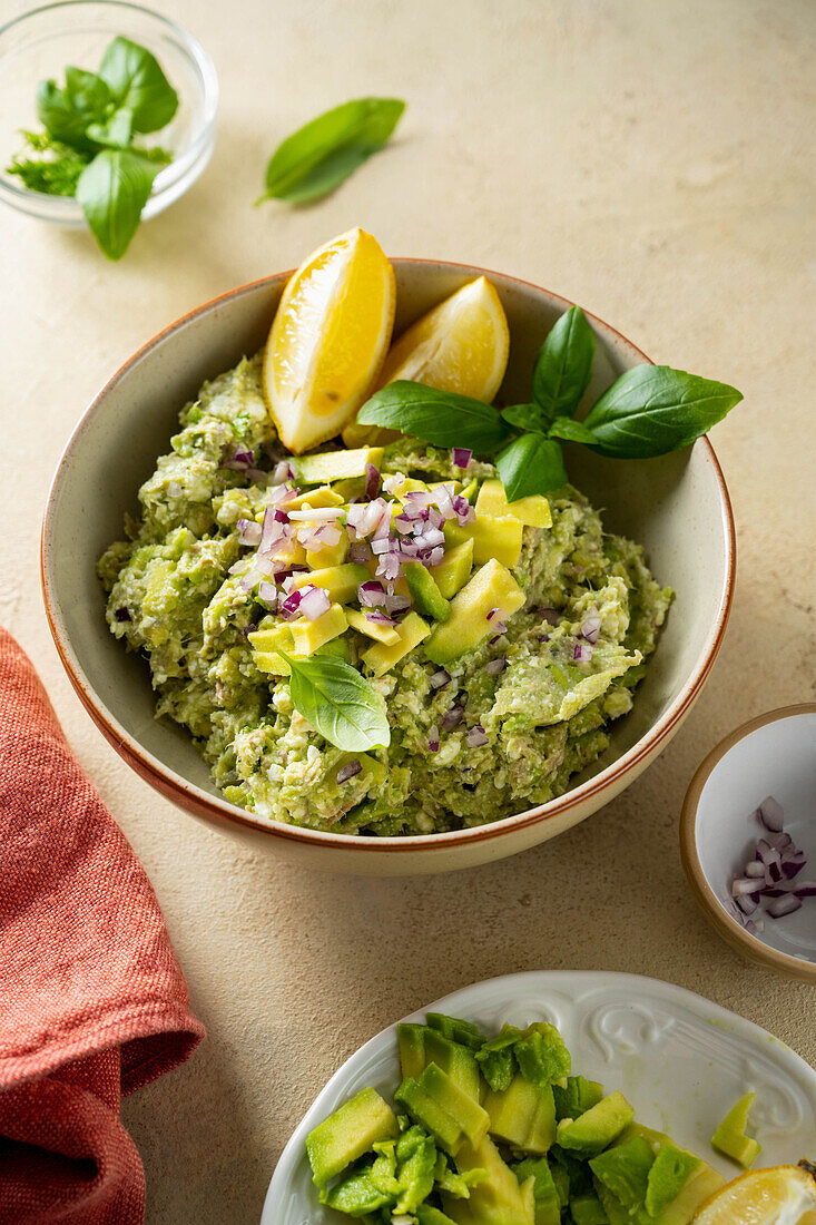 Homemade guacamole