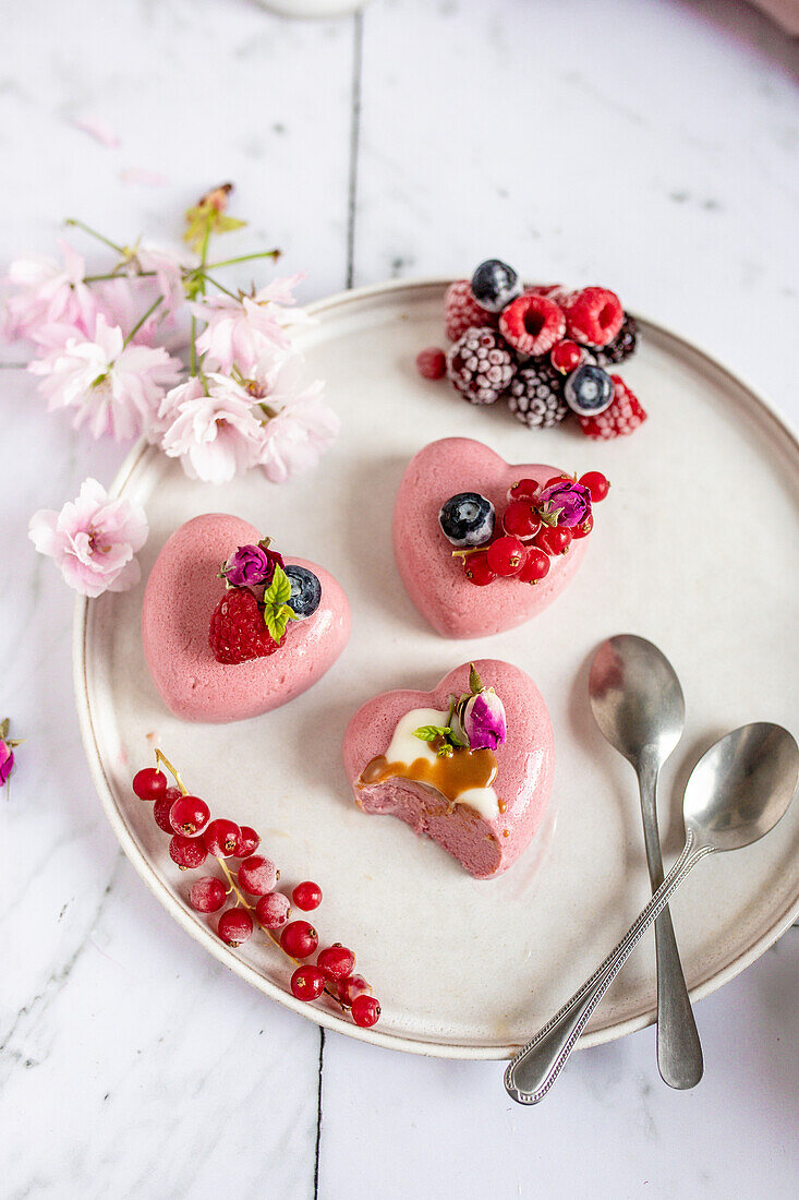 Beeren-Panna-Cotta