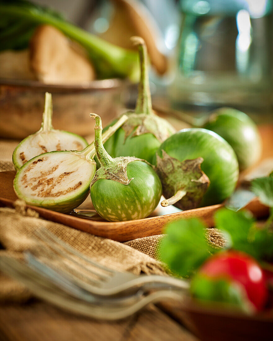 Green eggplant, Solanum melongena