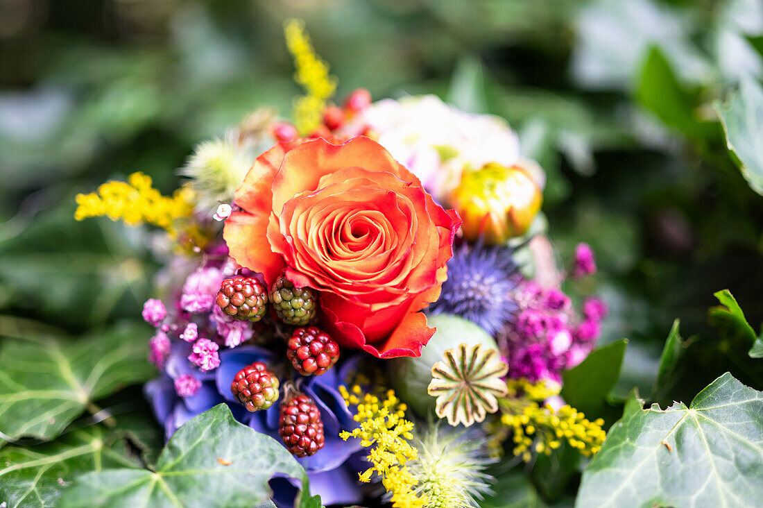 Bunte Sommerblumen