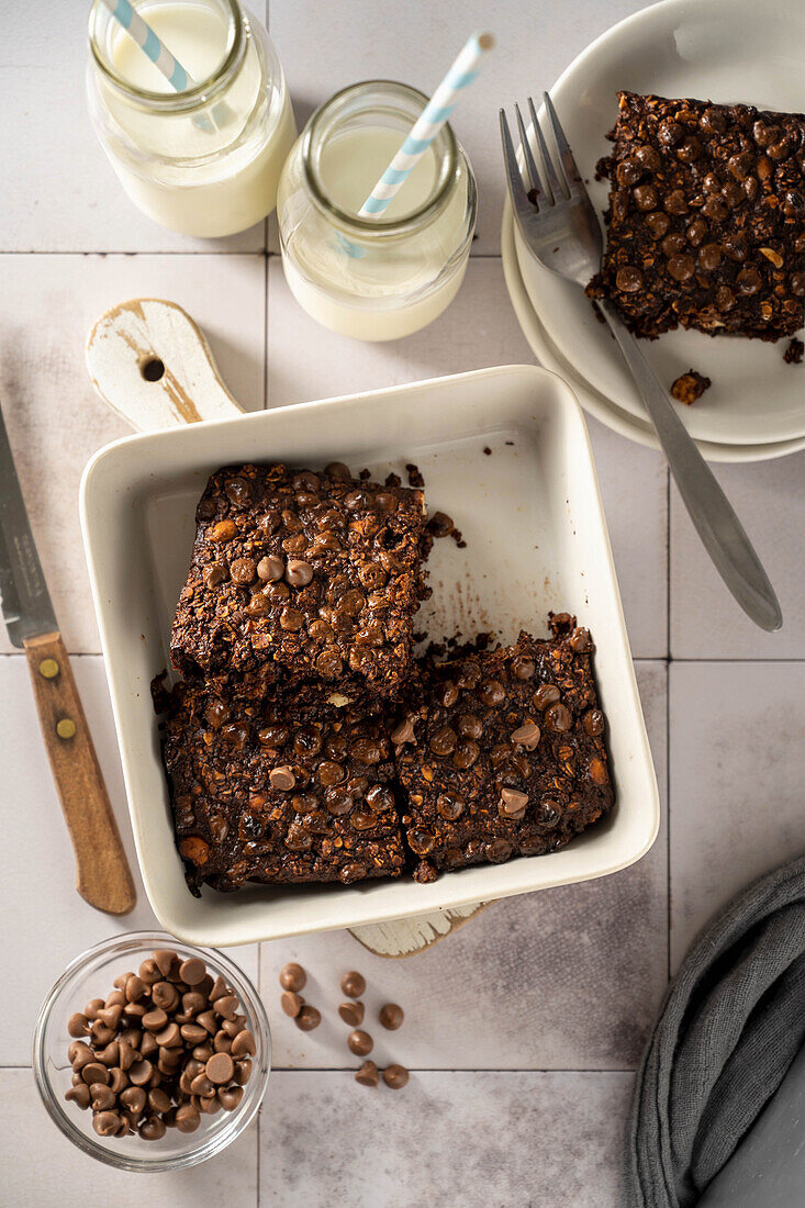 Vegan Oat Brownies