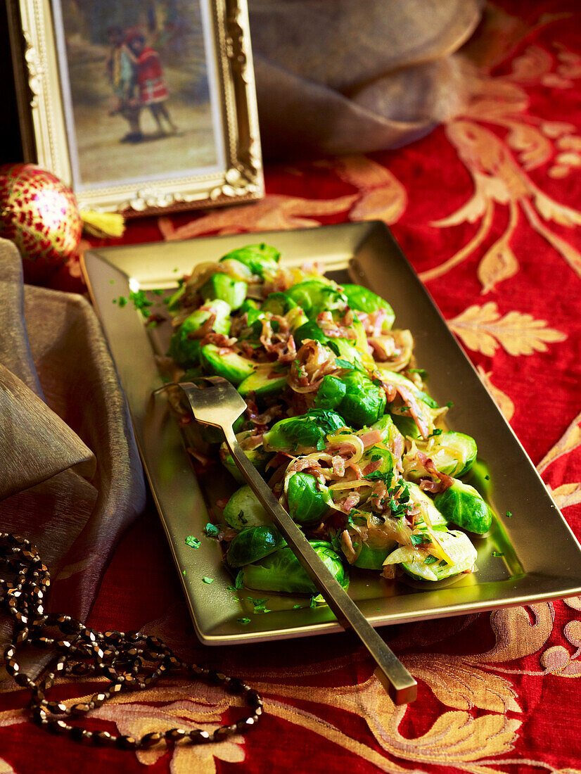 Brussels sprouts with pancetta