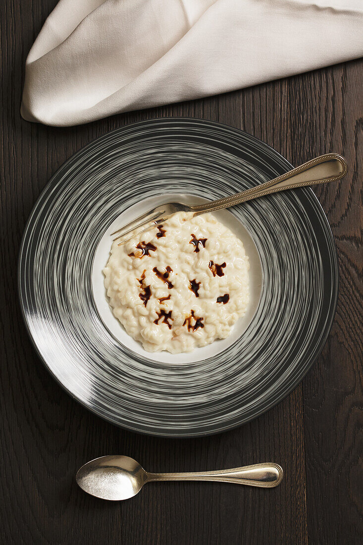 Risotto with balsamic essence (Emilia-Romagna)