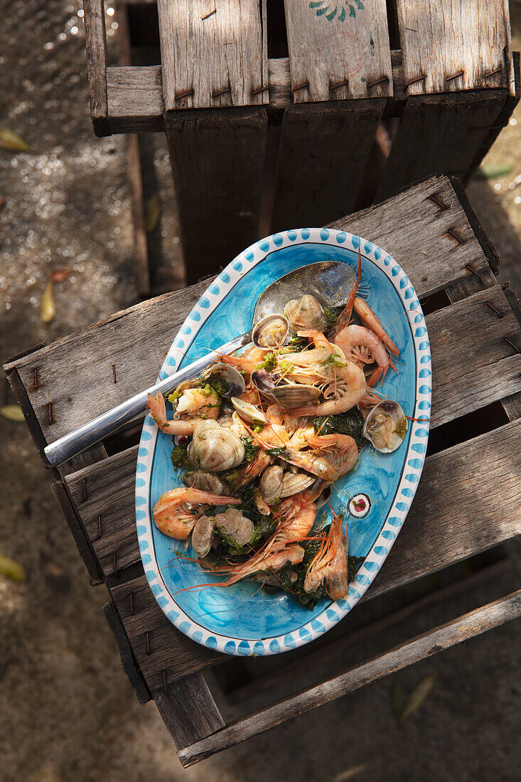 Sicilian seafood plate