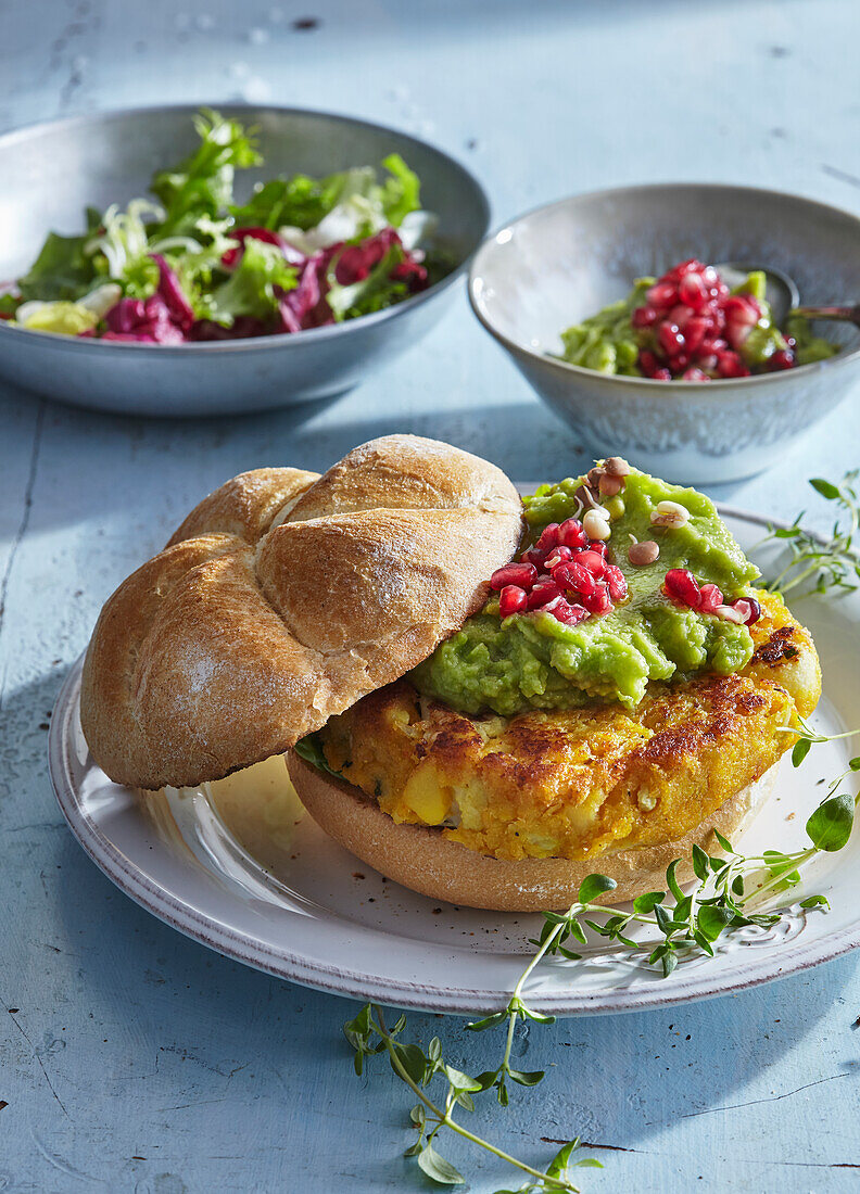 Blumenkohl-Süßkartoffel-Burger