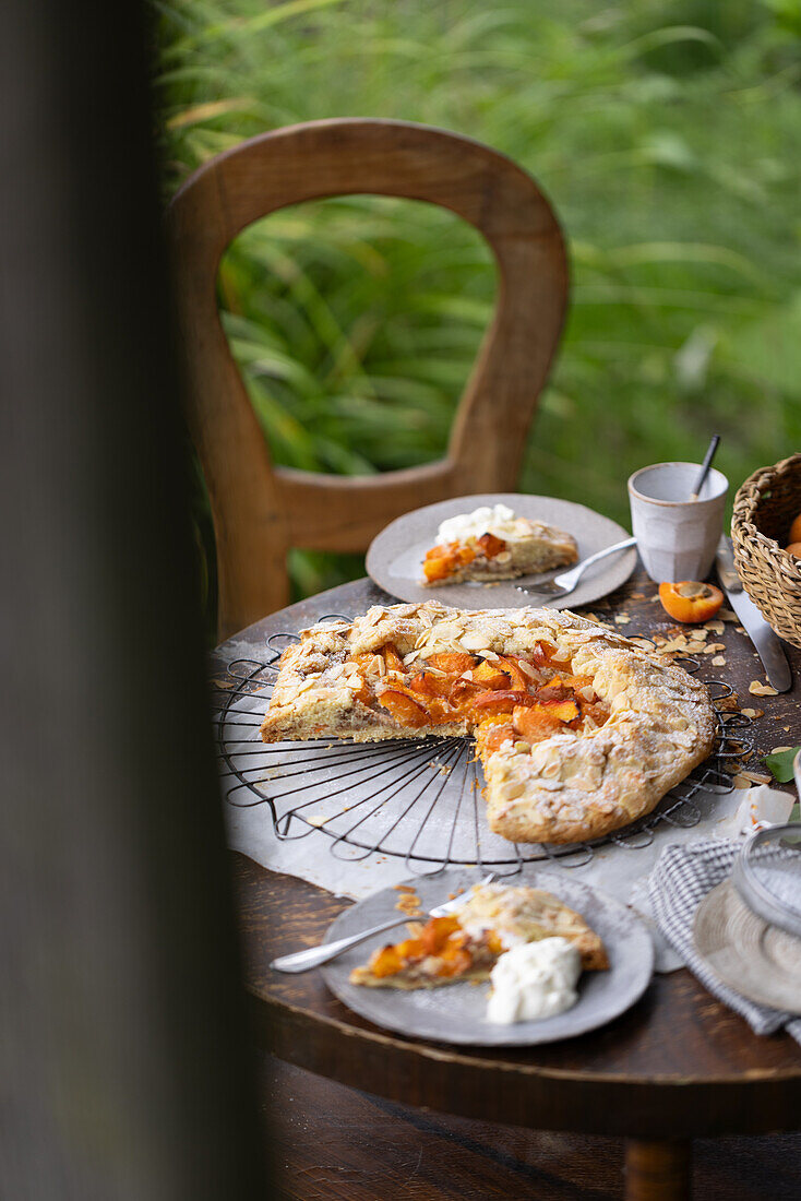 Apricot galette