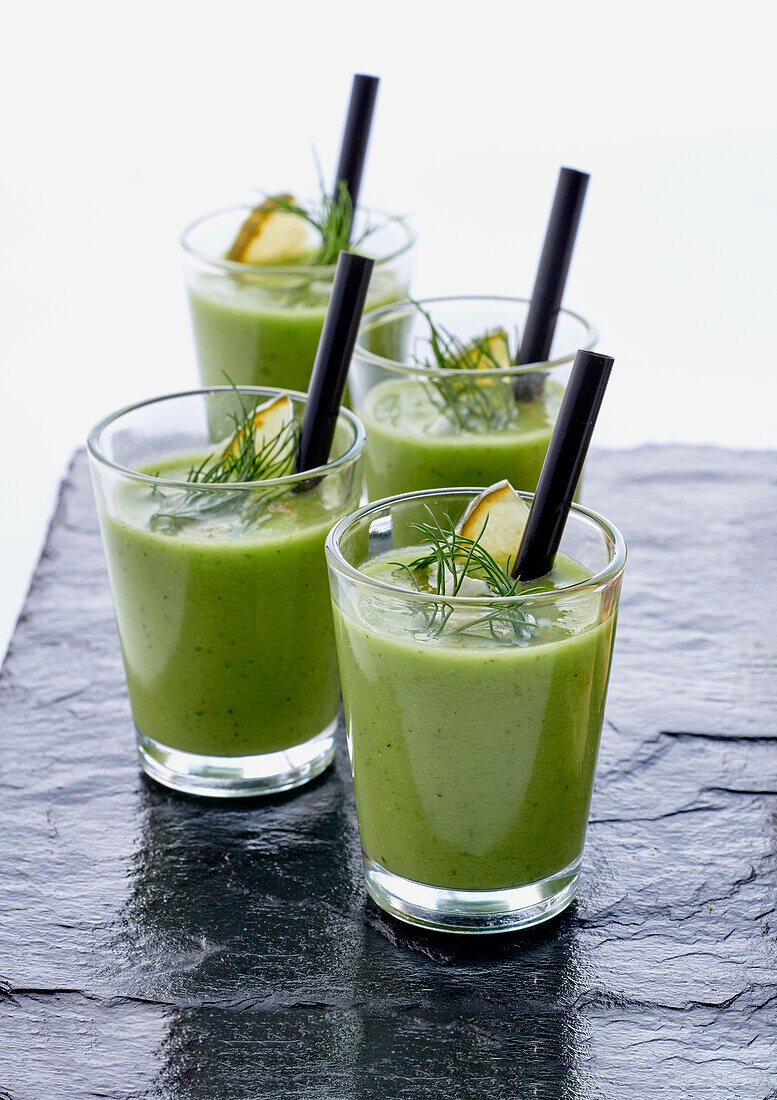 Minted cucumber gazpacho