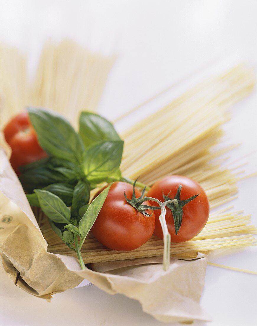 Tomato Basil and Spaghetti