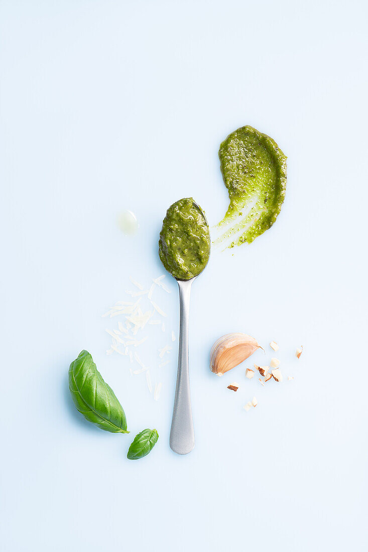 Ingredients for pesto sauce