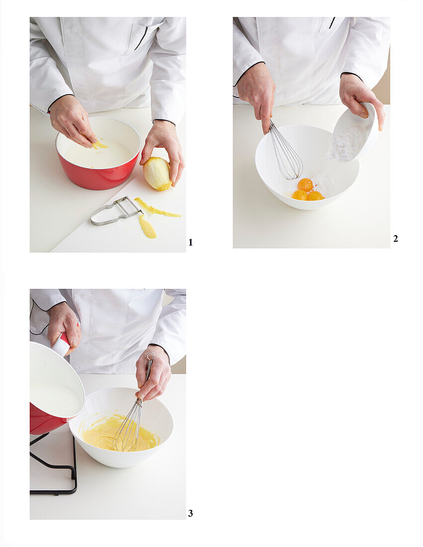 Zitronencreme mit Brombeeren zubereiten