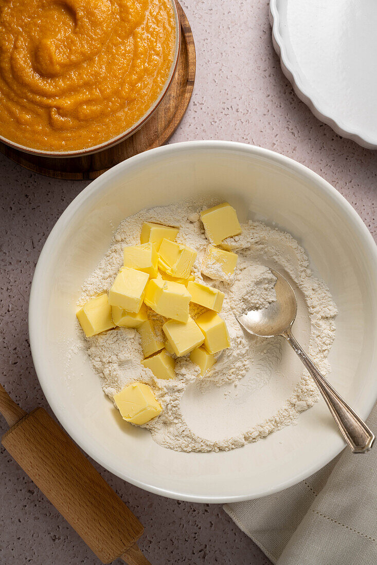 Ingredients for Pumpkin Pie