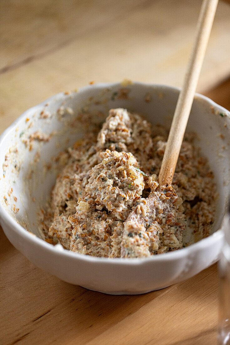 Chanterelle stuffing for ravioli